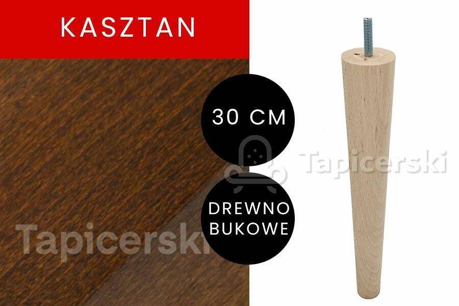 Noga Marchewka |H-30 cm|Kasztan gr.48mm