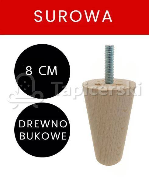 Noga Marchewka |H-8 cm Surowa