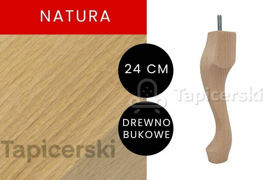 Noga Ludwik|H-24cm|Natura