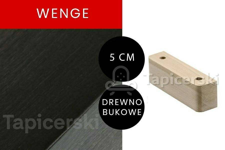Nóżka Drewniana |H-5 cm|L-14cm Wenge
