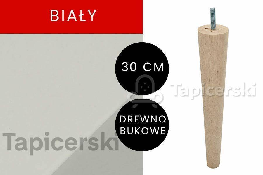 Noga Marchewka |H-30 cm|Biały gr.48 mm