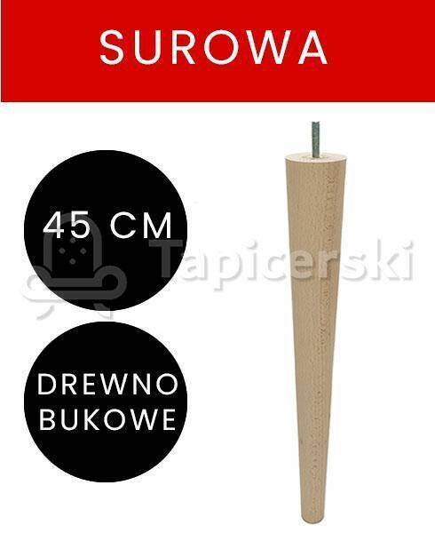 Noga Marchewka |H-45 cm|Surowa