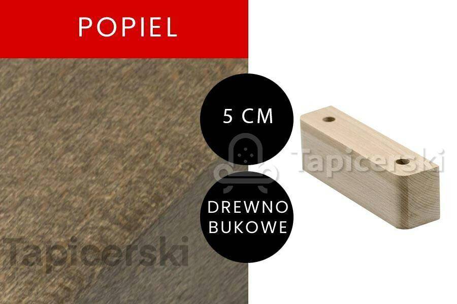 Nóżka Drewniana |H-5 cm|L-14cm Popiel