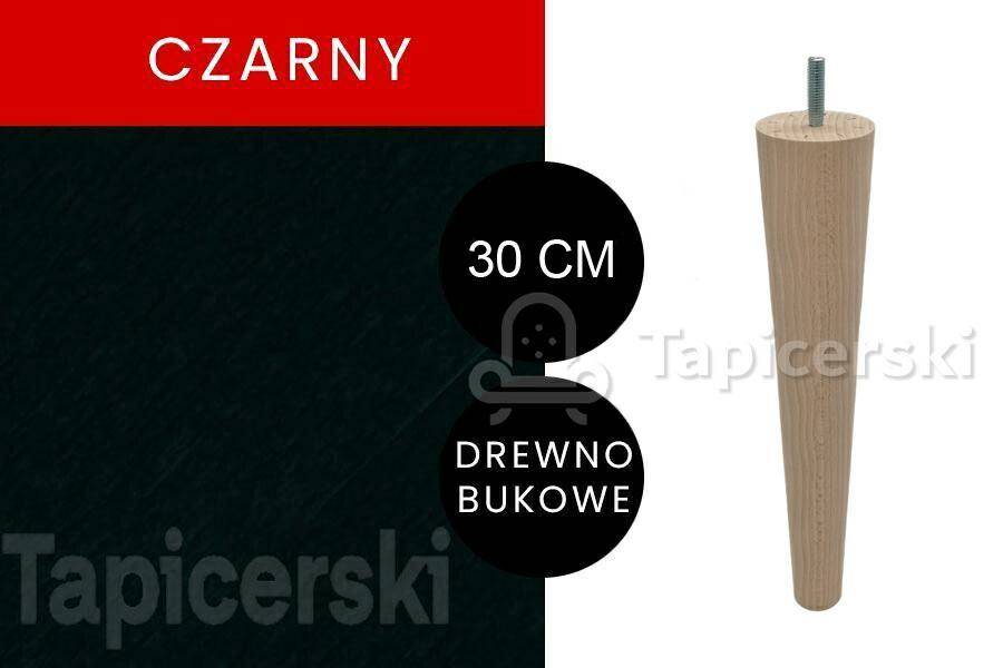 Noga Marchewka |H-30 cm|Czarny-gr.55mm
