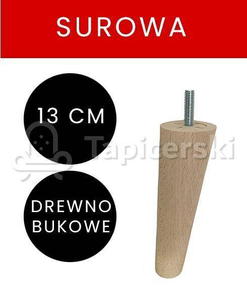 Noga Marchewka Skośna|H-13 cm|Surowa