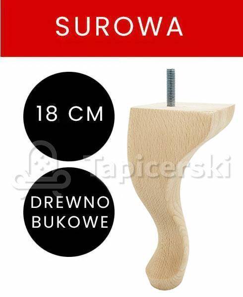 Noga Ludwik |H-18cm|Surowa