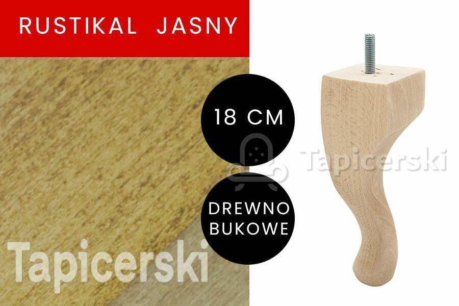 Noga Ludwik Mini|H-18cm|Rustikal Jasny