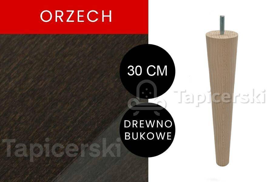 Noga Marchewka |H-30 cm|Orzech-gr.55mm