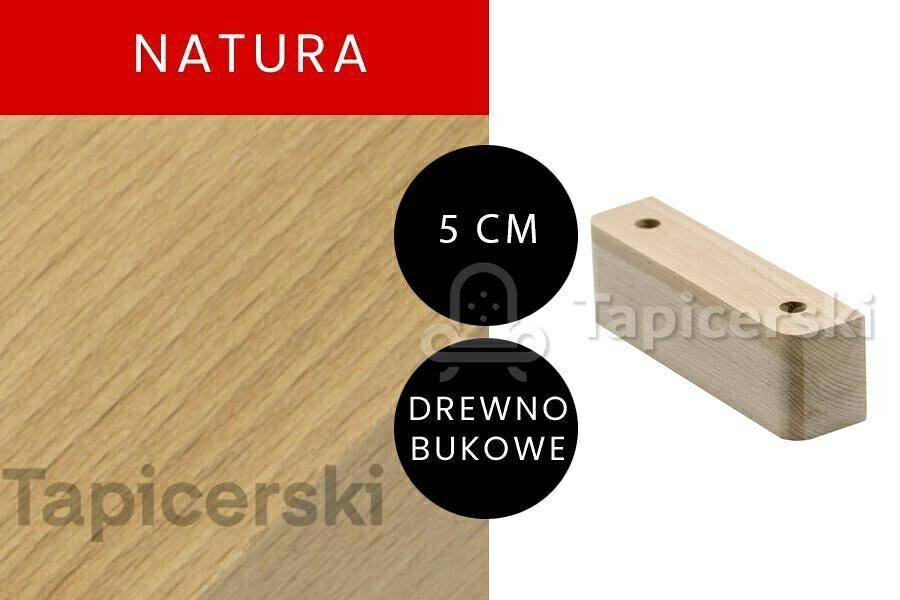 Nóżka Drewniana |H-5 cm|L-14cm Natura