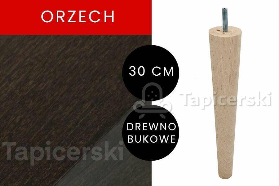Noga Marchewka |H-30 cm|Orzech gr.48mm