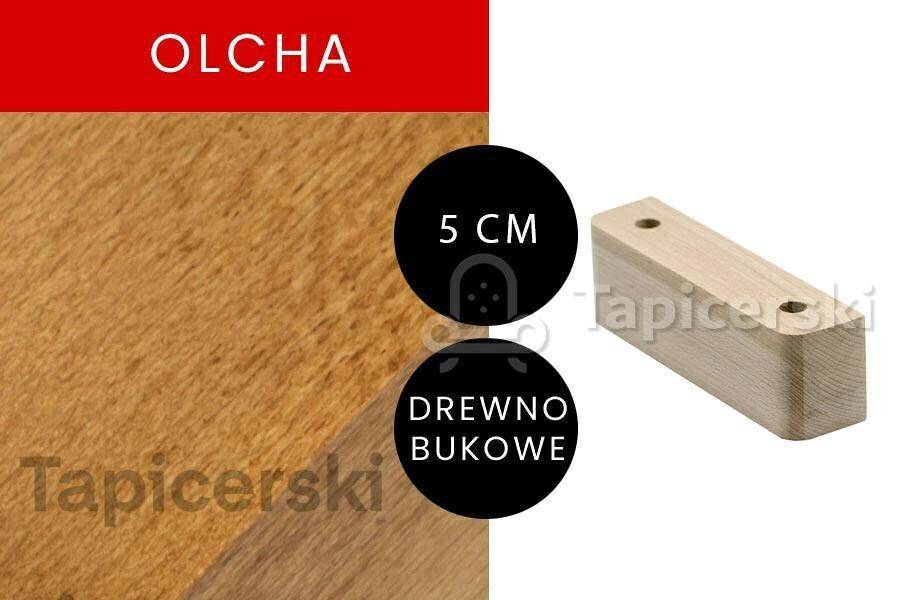 Nóżka Drewniana |H-5 cm|L-14cm Olcha
