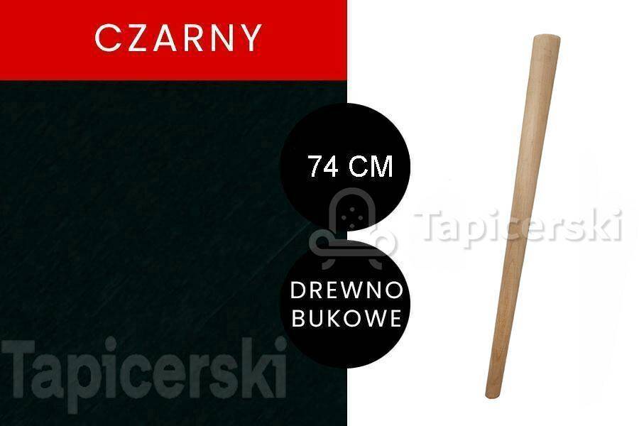 Noga Marchewka Skośna |H-74 cm|Czarny