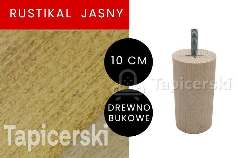 Noga Wałek|H-10 cm|Rustikal Jasny