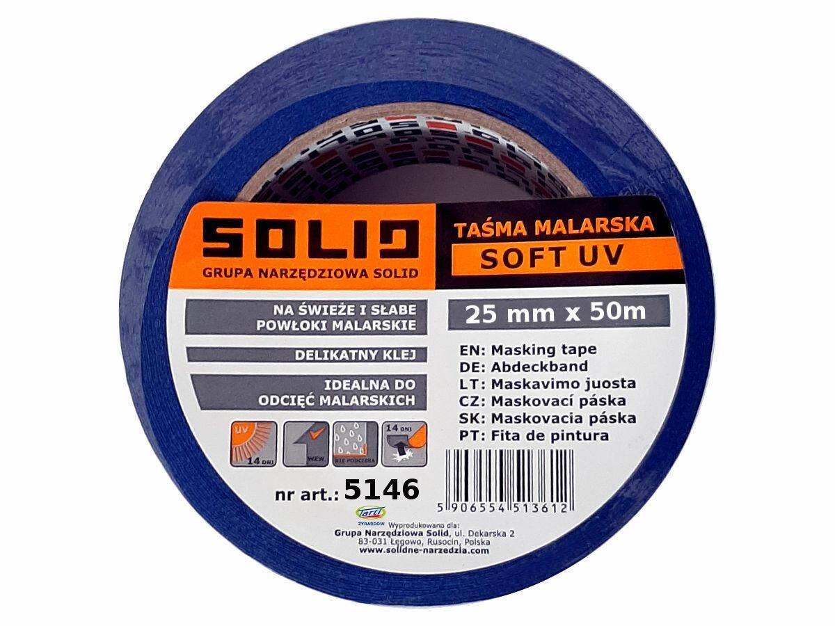 SOLID 5146 taśma malarska 25x50 SOFT UV