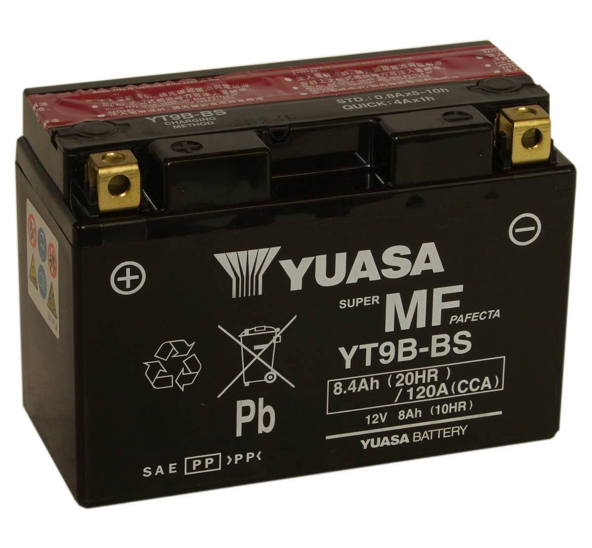 Akumulator   8Ah/120A L+ YUASA YT9B-BS