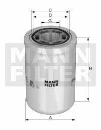 MANN Filtr hydrauliczny WH1257