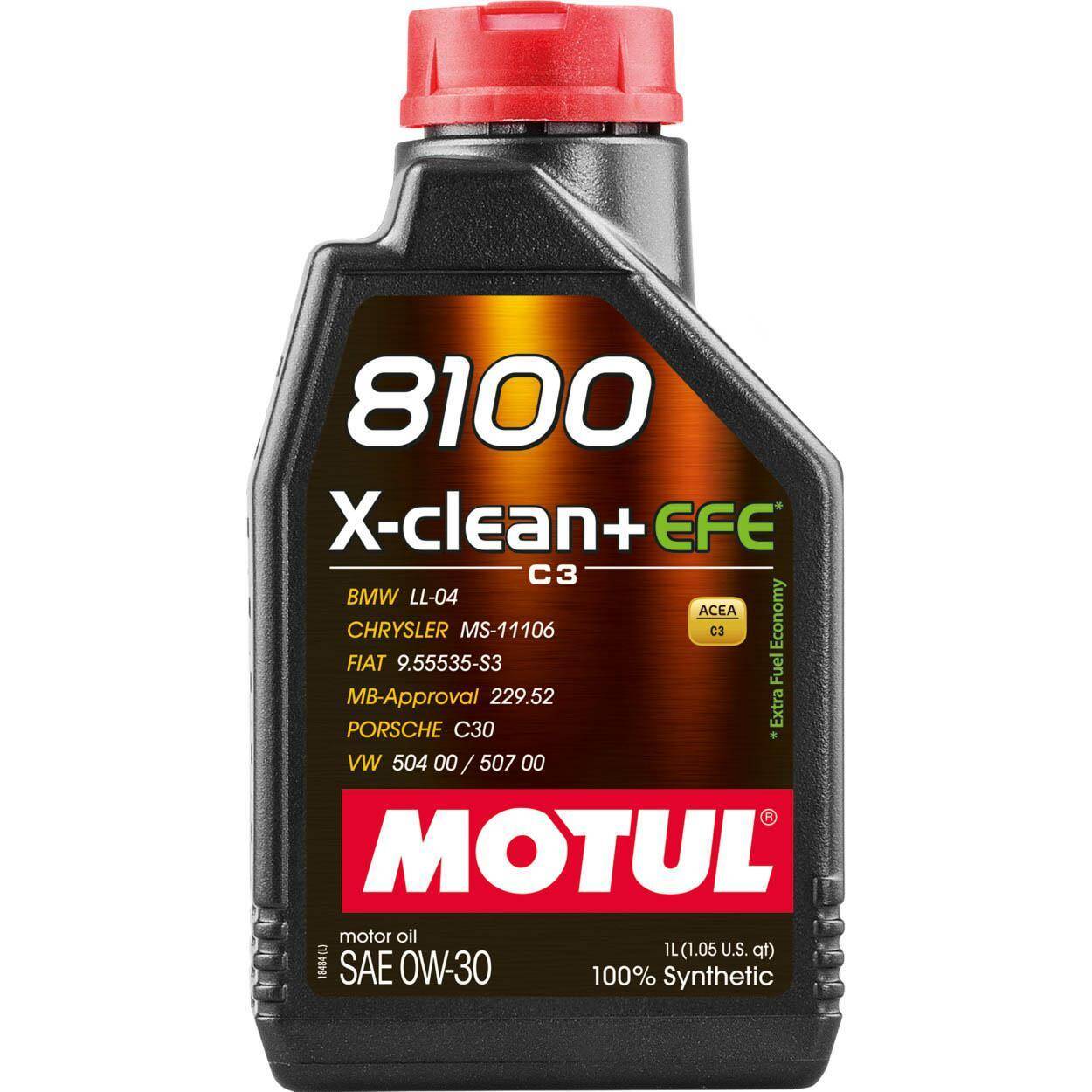Motul 8100 X-CLEAN+ EFE C3 0w30    1L