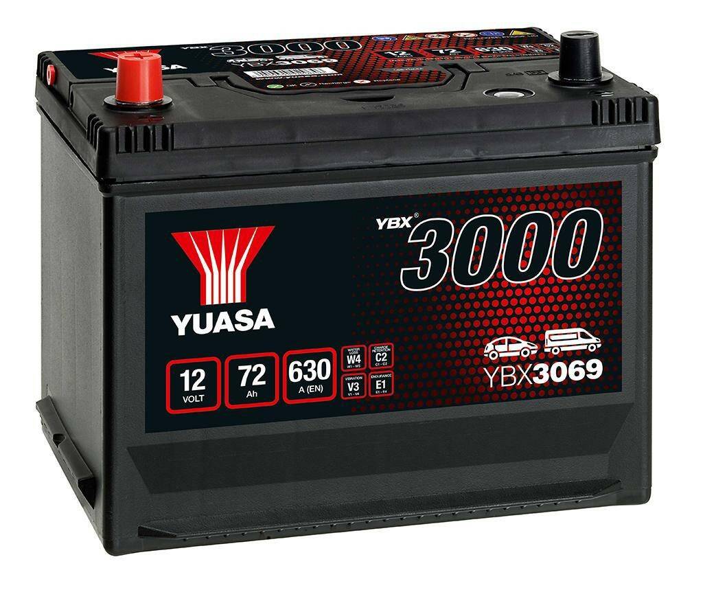Akumulator  72AH/630A L+ YUASA YBX3069