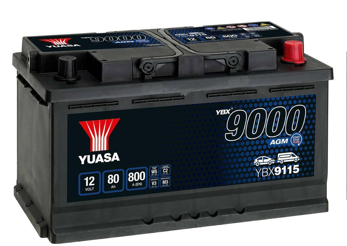 Akumulator  80AH/800A P+ YUASA AGM