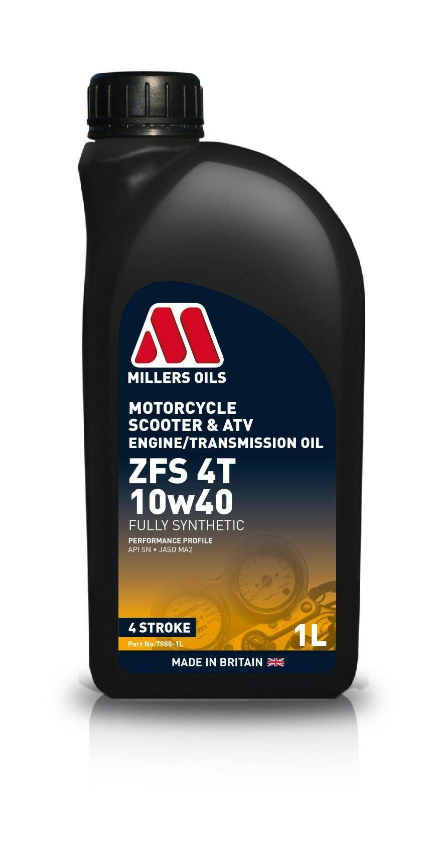 Millers Oils Motorcycle ZFS 10w40 4T 1L