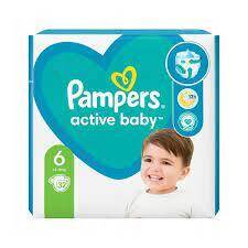 Pampers Active Baby Pieluszki Jednorazowe 6, 15KG+ 32 Sztuki
