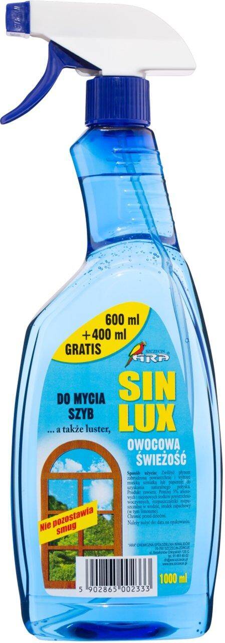 Płyn do mycia szyb Sin Lux z rozpylaczem 600 ml