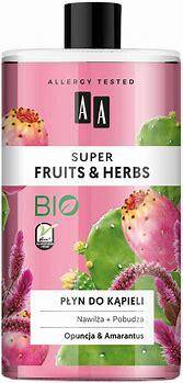 AA SUPER FRUITS&HERBS AA SUPER FRUITS&HERBS Płyn do kąpieli opuncja+amarantus 750 ml