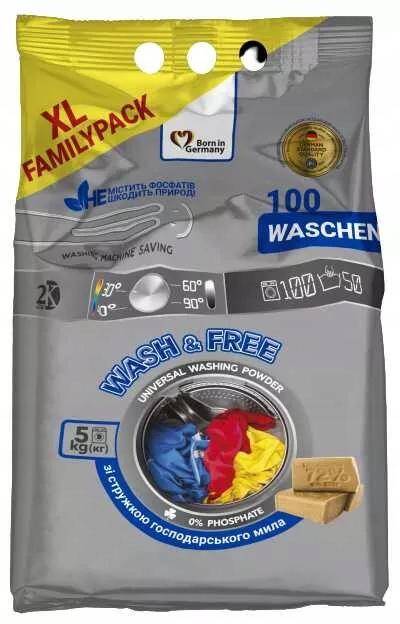 Proszek do Prania Wash&Free UNIWERSALNY - 5 kg