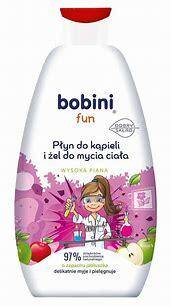 Bobini Fun płyn do kąpieli i żel do mycia ciała o zapachu Jabłuszka 500 ml