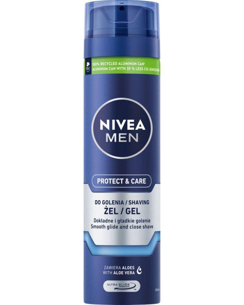 NIVEA MEN Protect & Care Nawilżający żel do golenia 200 ml