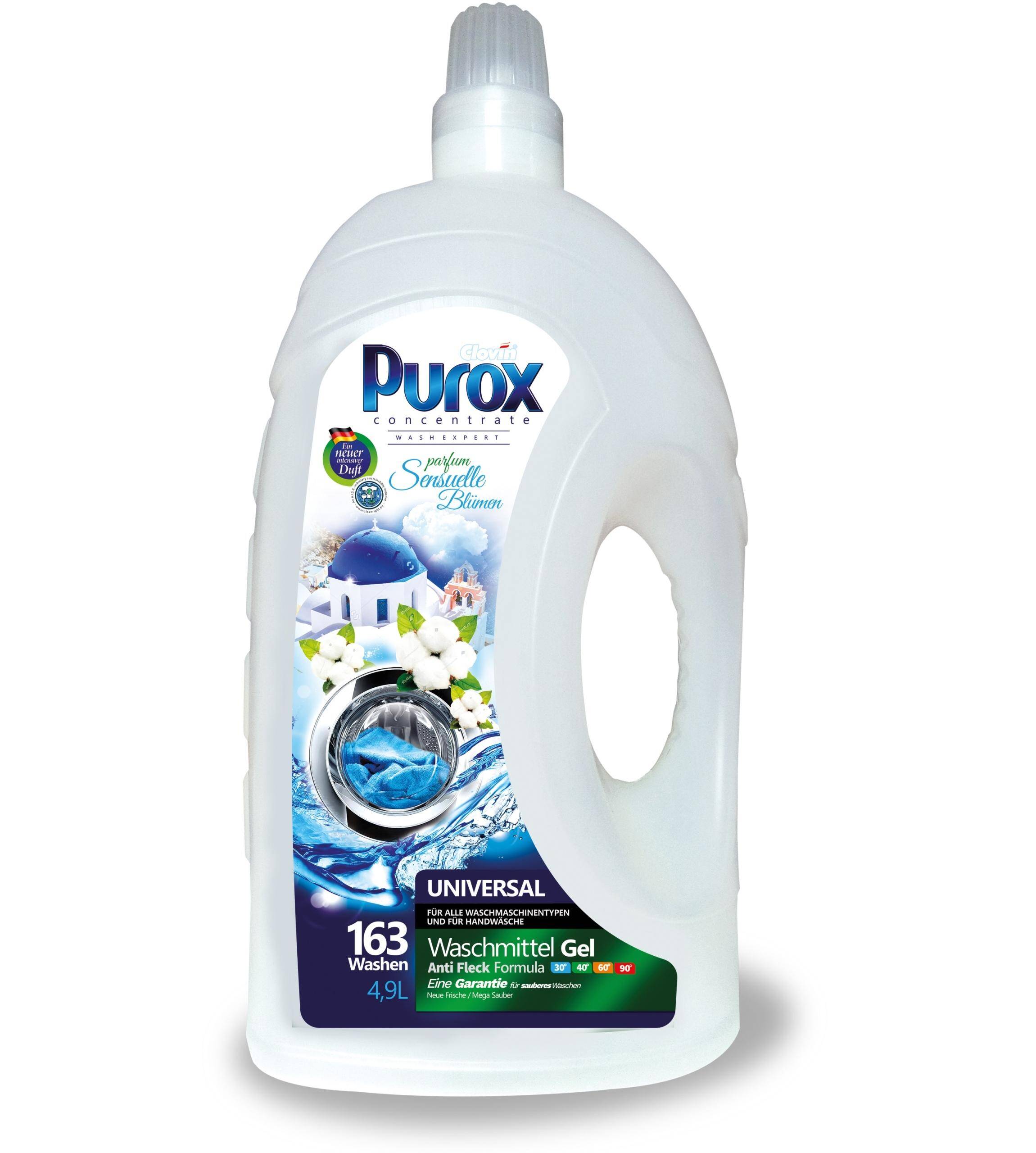 Perfumowany żel do prania Purox universal 4,9 l