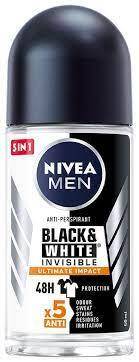 Nivea Men Black & White Invisible Ultimate Impact antyperspirant w kulce 50ml