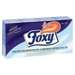 Foxy chusteczki higieniczne 10szt Cream z kremem nawilżającym (cena za 1szt)