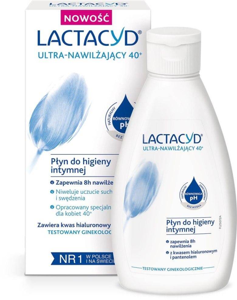 LACTACYD  Ultra-Nawilżający 40+ płyn do higieny intymnej, 200 ml