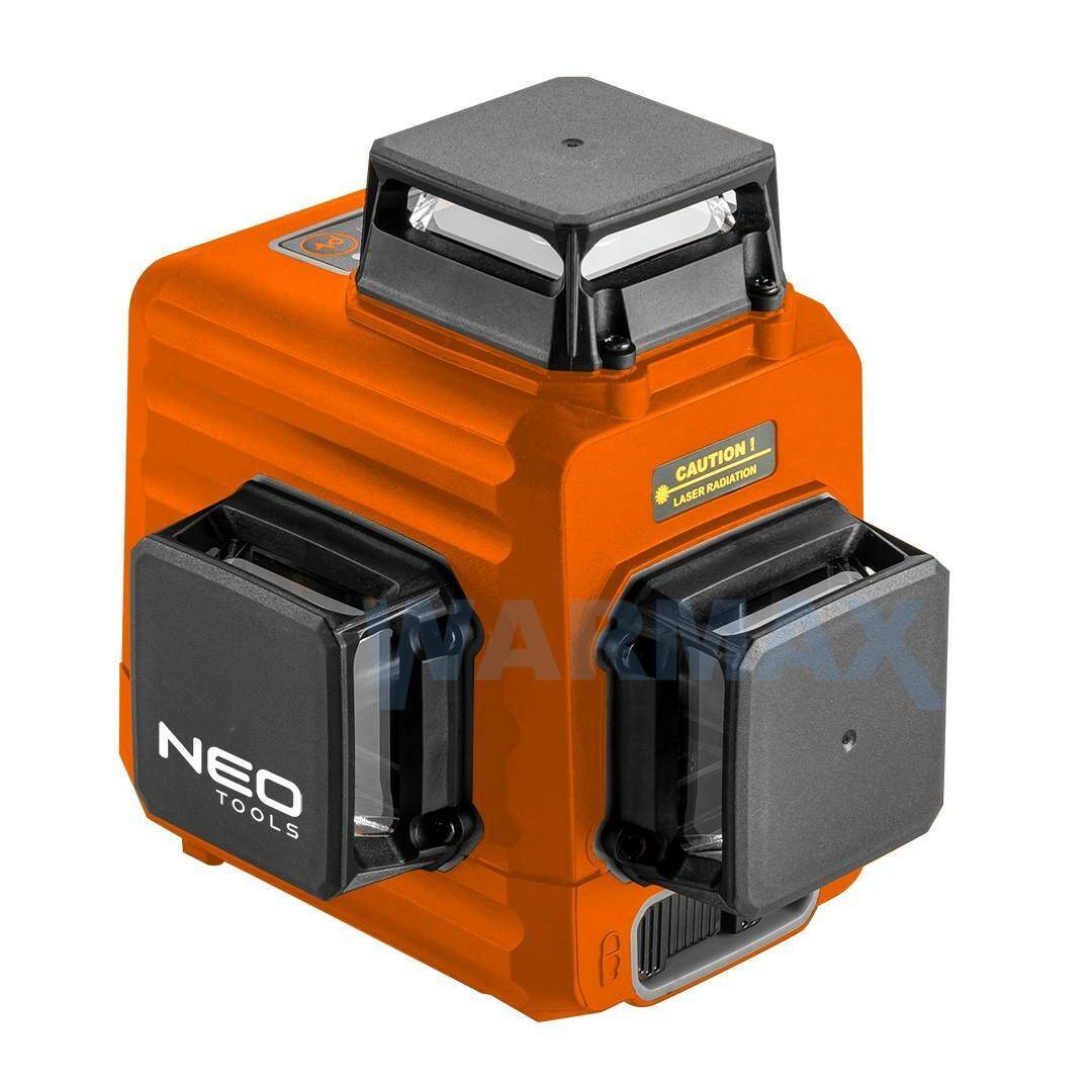 NEO Laser 3D, czerwony, walizka, tarcza celownicza, magnetyczny uchwyt, ładowarka