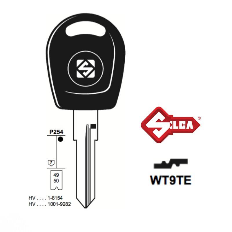 Klucz SILCA pod trans. pusty WT9TE