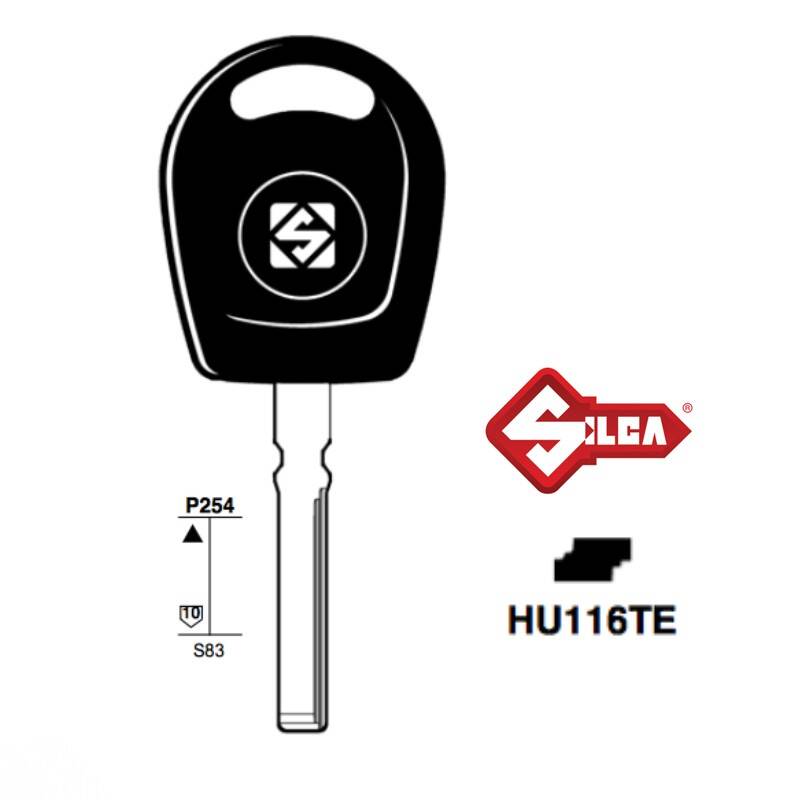 Klucz SILCA pod trans. pusty HU116TE