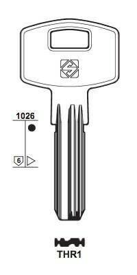 Klucz mieszkaniowy Silca THR1