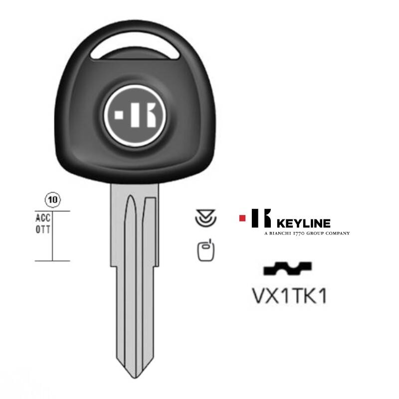 Klucz KEYLINE pod trans. pusty VX1TK