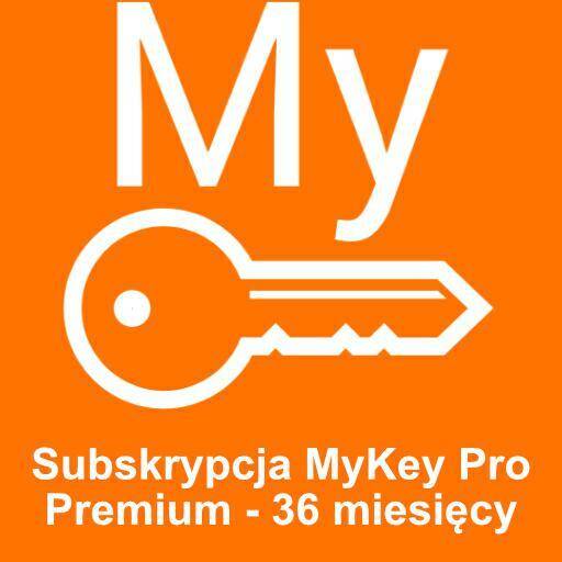 Subskrypcja MyKeys Pro Premium - 36 miesięcy