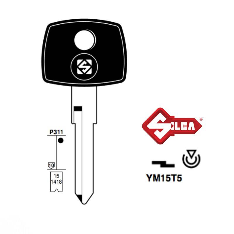 Klucz SILCA pod trans. pusty YM15T5 - A-D-E