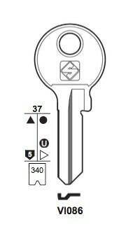 Klucz mieszkaniowy Silca VI086