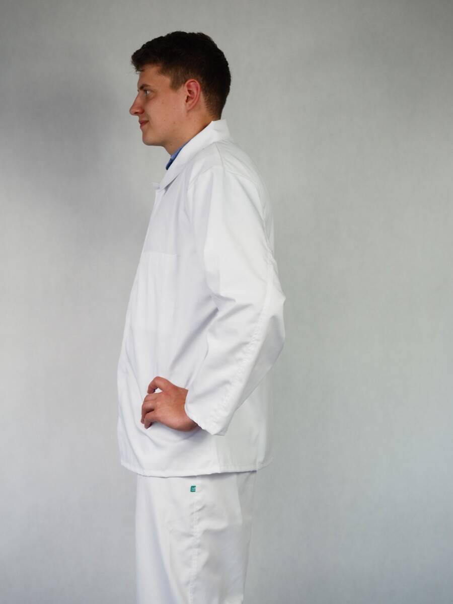 Bluza masarska/piekarska biała A&M r. M (Zdjęcie 3)