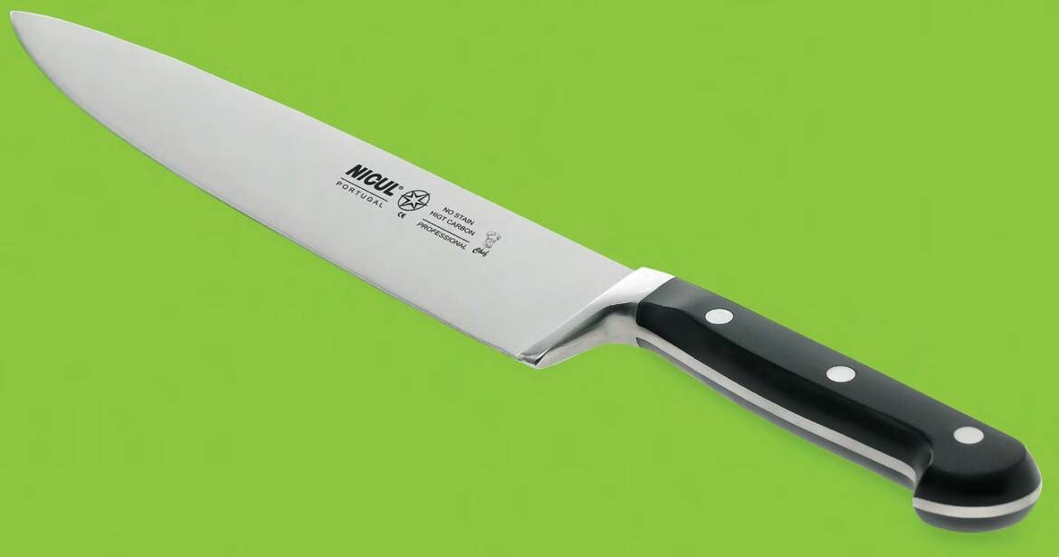 Nóż dla szefa kuchni NICUL 791.8200.26, czarny 26 cm. (Zdjęcie 2)