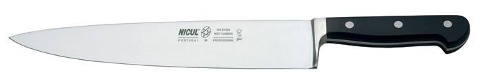 Nóż dla szefa kuchni NICUL 791.8200.26, czarny 26 cm.