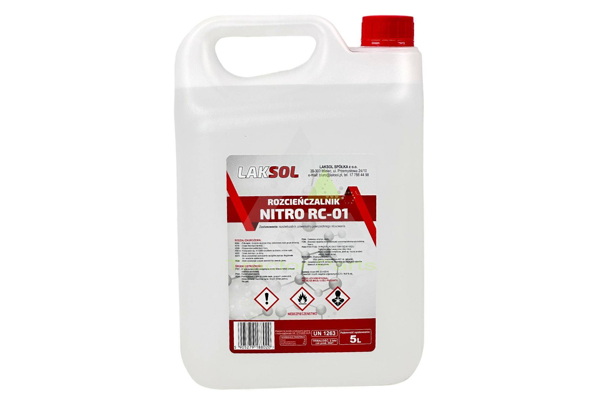Rozpuszczalnik Nitro 5L Rozcieńczalnik