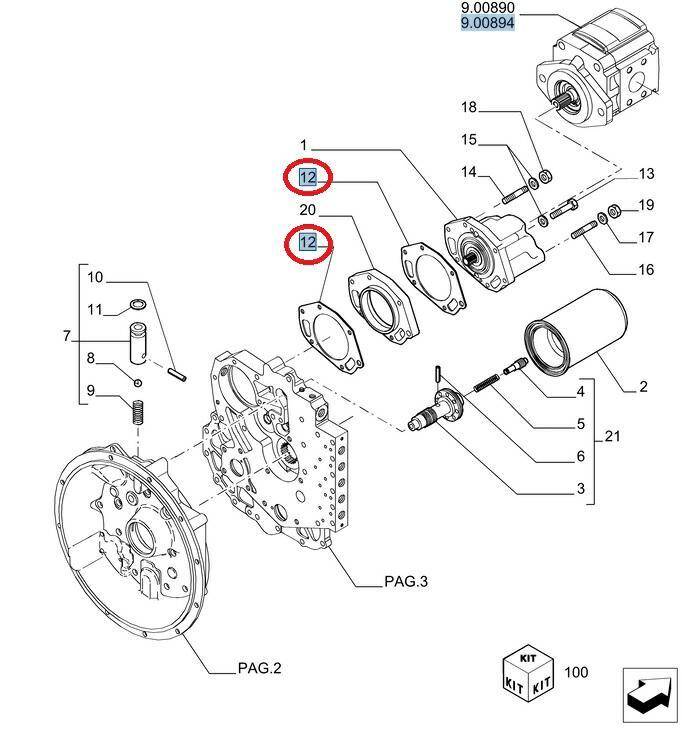 76086236 Uszczelka pompy 219233A1