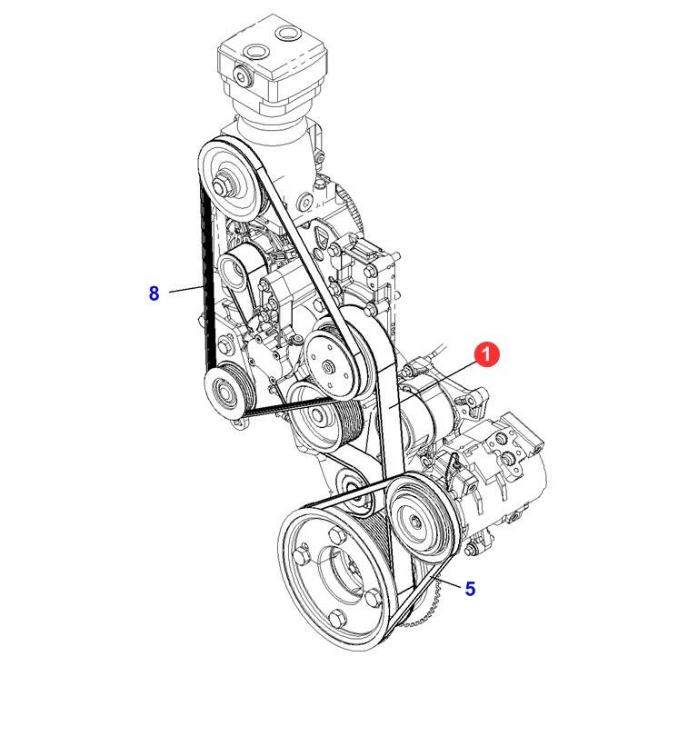 F340200040010 Pasek Alternatora pompa