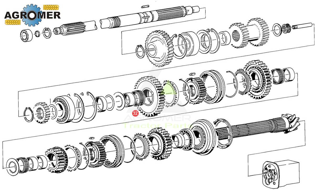 X638526649000 Łożysko igełkowe Fendt OEM