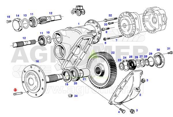 138110150080 Szpilka Fendt Q19.6 55mm